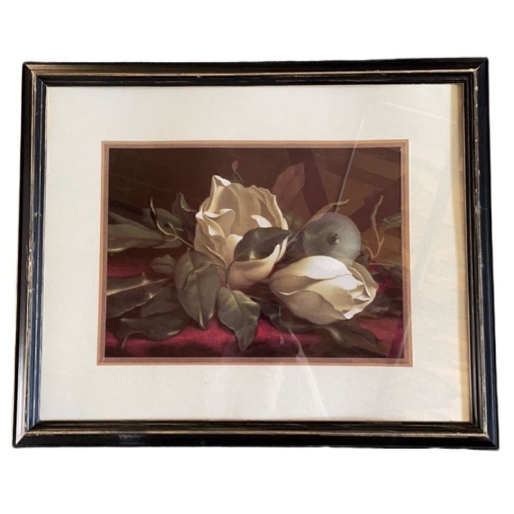 Giclee Print: Magnolia Still Life I Framed and Matted